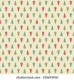 Vector Christmas Pattern. Colorfully Xmas Seamless Texture. For Background, Greeting Card Or Wrapping Paper.