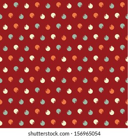 Vector Christmas pattern. Colorfully xmas seamless texture. For background, greeting card or wrapping paper.