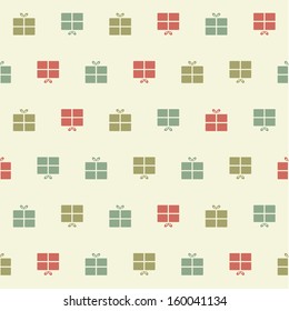 Vector Christmas pattern. Colorfully xmas seamless texture. For background, greeting card or wrapping paper.