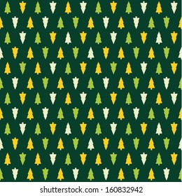 Vector Christmas pattern. Colorfully xmas seamless texture. For background, greeting card or wrapping paper.