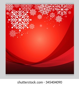 Vector Christmas red background design Cold