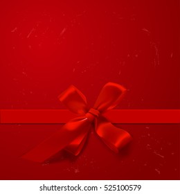 Vector Christmas red gift box 