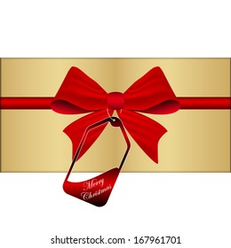 Vector christmas red ribbon