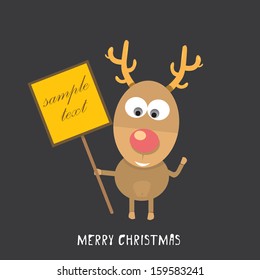 vector Christmas reindeer