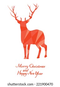 vector Christmas reindeer 