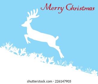 vector Christmas reindeer card