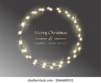 Vektor-Weihnachtsrahmen mit hellgrauem Hintergrund. Weihnachtsdekorationskonzept