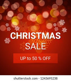 Vector of christmas sale background.
