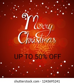Vector of christmas sale background.