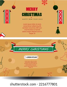 vector Christmas sale banner pack collection with illustration ball and image teamplate for natal christimas day and happy new year greeting welcome holiday