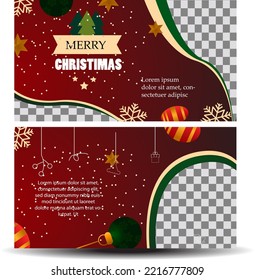 vector Christmas sale banner pack collection with illustration ball and image teamplate for natal christimas day and happy new year greeting welcome holiday