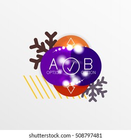 Vector Christmas Sale Paper Stickers