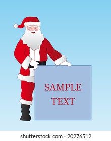 vector christmas santa for different advertisement