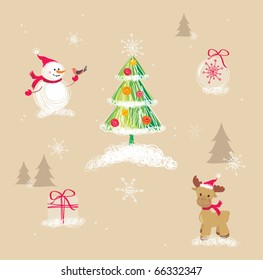 vector christmas seamless pattern