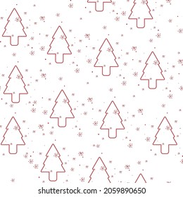 Vector. Christmas seamless pattern. Design templates for typographic products. Christmas and New Year background. Minimalism backgrounds for branding, banner, cover, postcard.
