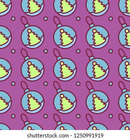 vector christmas seamless pattern flat paper art
