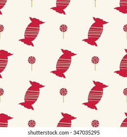 Vector christmas seamless patterns for xmas cards and gift wrapping paper.Vintage Christmas elements