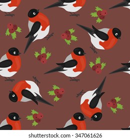 Vector christmas seamless patterns for xmas cards and gift wrapping paper.Vintage Christmas elements