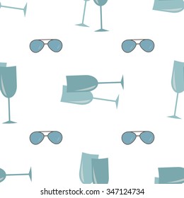 Vector christmas seamless patterns for xmas cards and gift wrapping paper.Vintage Christmas elements