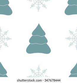 Vector christmas seamless patterns for xmas cards and gift wrapping paper.Vintage Christmas elements