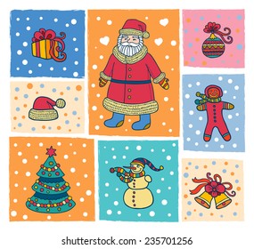 Vector christmas set