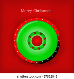 Vector Christmas shield