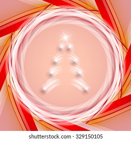 vector Christmas shining greeting card design. Eps10