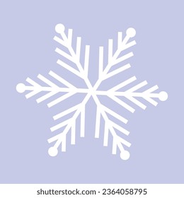 Vector christmas snowflake designs on white.