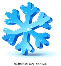 icono del copo de nieve de navidad vectorial