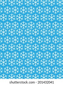 Vector Christmas Snowflake Wrapping Paper 