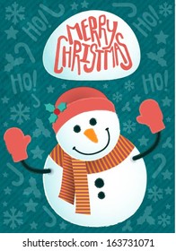 vector christmas snowman