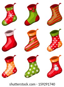 vector christmas socks