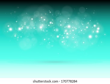 Vector Christmas sparks 3D background design template  - Vector 3D background glittering illustration 