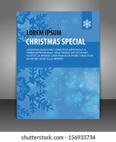 Vector Christmas  Special Flyer, poster template 