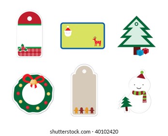 Vector Christmas Stickers