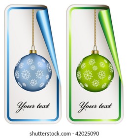 vector christmas stickers