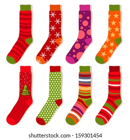 vector Christmas stockings