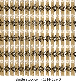 Vector Navidad fondo elegante en tonos dorados. Patrón sin inconvenientes con elementos dorados y blancos Decoración de copos de nieve navideños para patrones de superficie, raspado, envoltura de regalo 