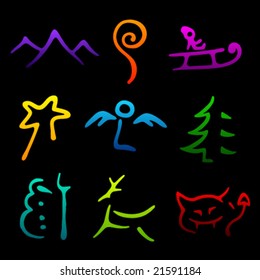 Vector Christmas Symbols