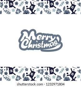 Vector christmas template in minimalistic style. Ideal for gift wrapping paper, scrapbooking or boxes decor. EPS 10