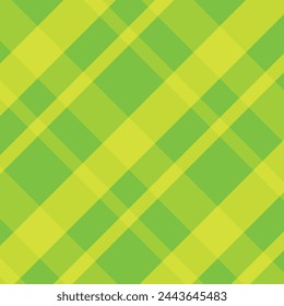 vector christmas themed background with a green plaid pattern.