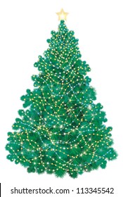 Vector of Christmas tree.