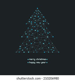 Vector christmas tree