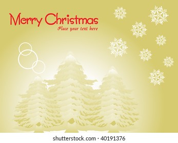 vector christmas tree abstract illustration