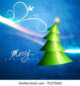 vector christmas tree artistic background