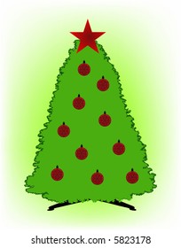 vector christmas tree background