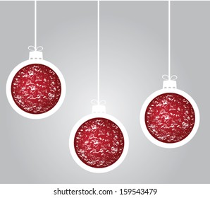 vector Christmas tree balls
