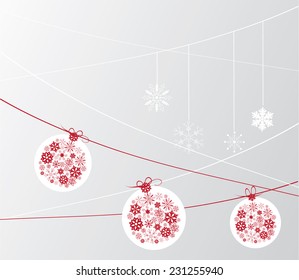 vector Christmas tree balls