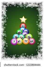 Vector Christmas Tree With Bingo