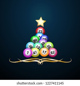 Vector Christmas Tree With Bingo